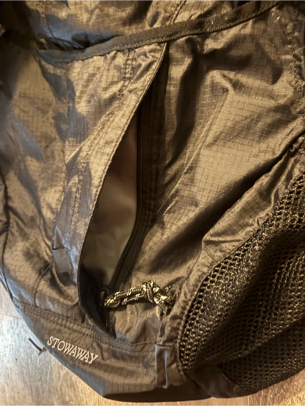 L.L. Bean Black Stowaway Packable Backpack
